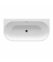 Ванна пристенная Ravak Freedom W 166х80, белый/черный слив, XC00100033