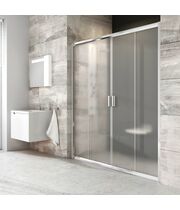 Душевая дверь Ravak Blix Slim BLSDP2-100 черный + транспарент, X0PMA0300Z1