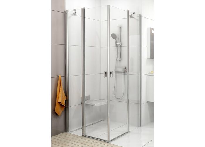 Душевая дверь Ravak Chrome CRV2-120 x2 сатин+транспарент