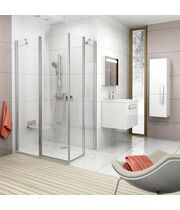 Душевая дверь Ravak Chrome CRV2-80 x2 сатин+транспарент