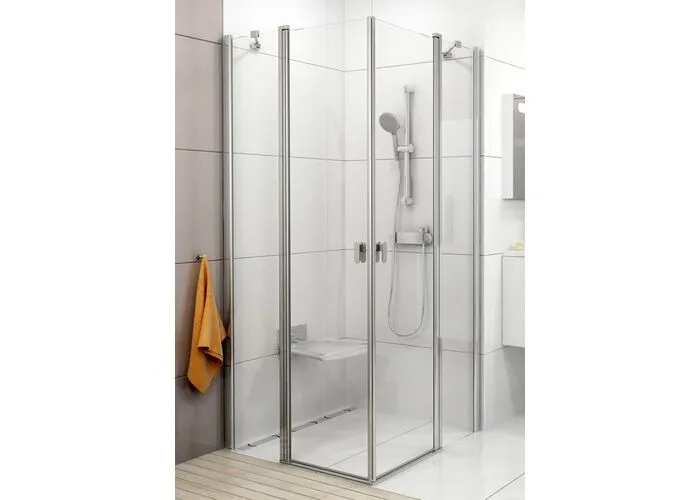 Душевая дверь Ravak Chrome CRV2-90 x2 белый+транспарент