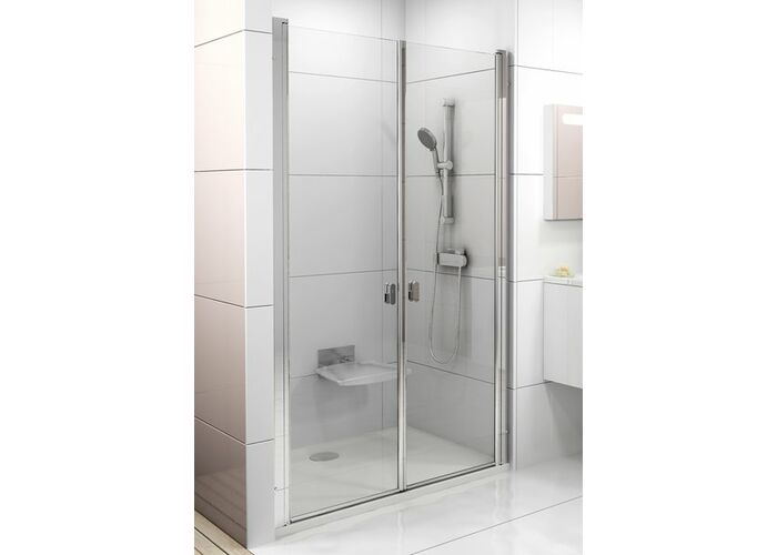 Душевая дверь Ravak Chrome CSDL2-90 белый+транспарент