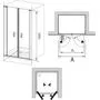 Душевая дверь Ravak Elegance ESD2-120, хром+транспарент, 0HVG0A00Z1