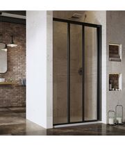 Душевая дверь Ravak Supernova ASDP3-110 черный+транспарент, 00VD03R2Z1