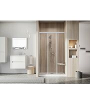 Душевая дверь Ravak Supernova ASDP3-130 белый+грейп, 00VJ01R2ZG