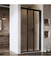 Душевая дверь Ravak Supernova ASDP3-130 черный+грейп, 00VJ03R2ZG