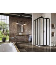 Душевая дверь Ravak Supernova ASRV3-90, 198 см, черный+транспарент, 15V703R2Z1