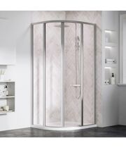 Душевая дверь Ravak Supernova SKCP4-90, 195 см, сатин+транспарент, 3117OU02Z1