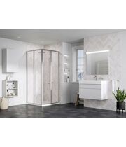 Душевая дверь Ravak Supernova SRV2-100-S, 195 см, сатин+перл, 14VA0UO211