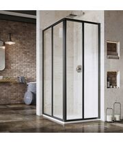 Душевая дверь Ravak Supernova SRV2-75-S, 195 см, черный+перл, 14V303O211