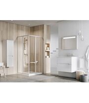 Душевая дверь Ravak Supernova SRV2-75-S, 195 см, сатин+грейп, 14V30UO2ZG