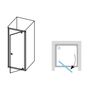 Дверь душевая Ravak Pivot PDOP1-90 черный + транспарент, 03G70300Z1