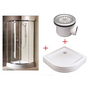 SET Ravak: душевой уголок Ravak X-Point XP2CP4-90, поддон Ronda-90PU, сифон 90 Basic
