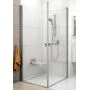 Душевая дверь Ravak Chrome CRV1+CRV1-100 белый+транспарент