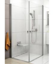 Душевая дверь Ravak Chrome CRV1+CRV1-80 блестящий+транспарент