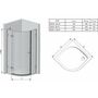 Душевой уголок Ravak Brilliant BSKK3-80 R хром+транспарент