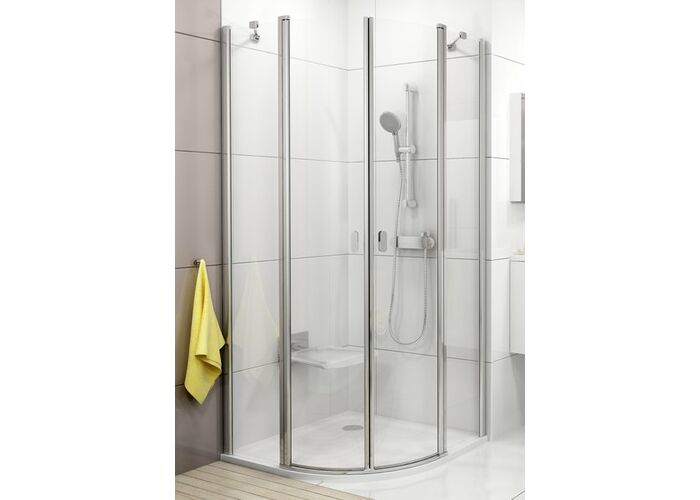 Душевой уголок Ravak Chrome CSKK4-80 белый+транспарент