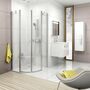 Душевой уголок Ravak Chrome CSKK4-90 блестящий+транспарент