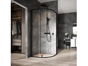 Душевой уголок полукруглый Ravak NSKK3-90, че..