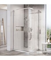 Уголок квадратный Ravak BLSRV2-90 блестящий + транспарент, X1LM70C00Z1