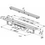 Душевой канал Ravak OZ Floor 1050, stainless , X01432
