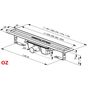 Душевой лоток Ravak OZ Runway 750 - stainless
