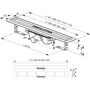 Душевой лоток Ravak OZ Runway 850, с решеткой, 90 см, X01388