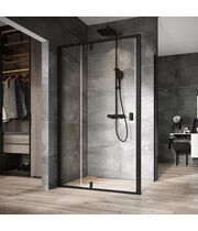 Душевая стенка Ravak NPS-80, черный + transparent, 90O40300Z1