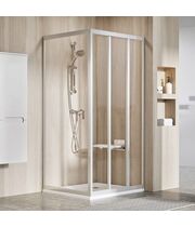 Душевая стенка Ravak Supernova APSS-80, 198 см, сатин+транспарент, 94040UR2Z1