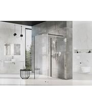 Стенка для душа Ravak ST Walk-In Corner 1100x800x2000 черный + транспарент, GW1CD4300Z1