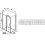 Стенка душевая Ravak Blix Slim BLSPS-80 черный + транспарент, X9BM40300Z1
