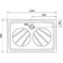 Поддон Ravak Gigant PRO 120x80, белый матовый, XA03G401010WM