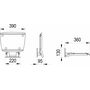 Сиденье для душа Ravak OVO-B II CLEAR/BLACK, B8F0000059