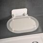 Сиденье для душа Ravak Ovo Chrome Clear/White, B8F0000028
