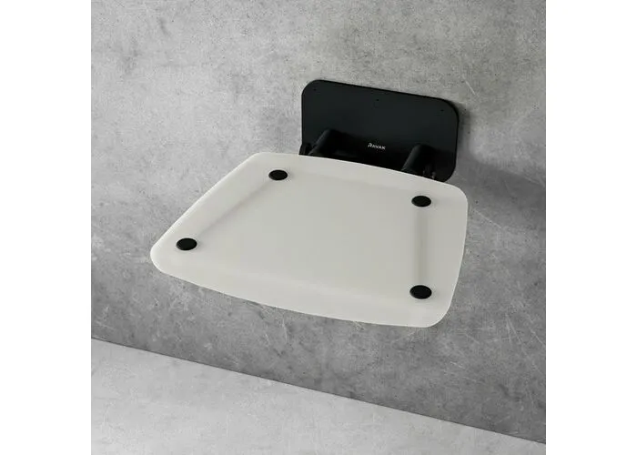 Универсальное сиденье для душа Ravak OVO-B II, opal/black, B8F0000060