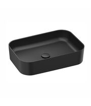 Умывальник накладной Ravak Ceramic 550 R SLIM, черный матовый, XJX0D155001
