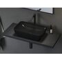 Умывальник накладной Ravak UNI 500 R SLIM, черный матовый, XJX03150000
