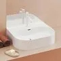 Умывальник накладной пристенный Ravak Ceramic 550 O Slim Wall, с отв. под смес, XJX01155004