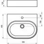 Умывальник накладной пристенный Ravak Ceramic 550 O Slim Wall, с отв. под смес, XJX01155004