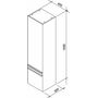 Шкаф-пенал Ravak SB 400 Ravak Clear 40x35x155 L, белый/белый
