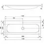 Умывальник Ravak Ring 1000 100x38