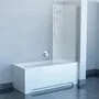 Шторка для ванны Ravak BVS1-80 хром+транспарент, без фурнитуры