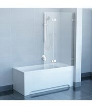 Шторка для ванны Ravak BVS2-100 L хром+транспарент, без фурнитуры