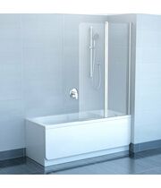 Шторка для ванны Ravak CVS2-100 R сатин+транспарент