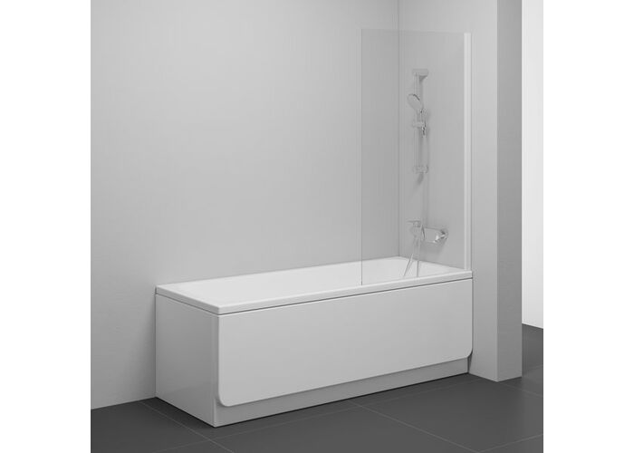 Шторка для ванны Ravak NVS1-80, белый + transparent, 7O840100Z1