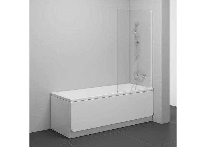 Шторка для ванны Ravak NVS1-80, блестящий + transparent, 7O840C00Z1