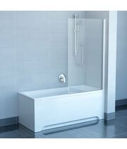 Шторка для ванны Ravak PVS1-80 хром+транспарент