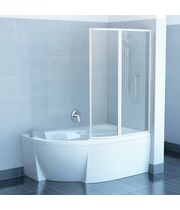 Шторка для ванны Ravak Rosa VSK2 170 L белый+транспарент