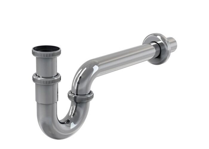 Сифон для умывальника Ravak U X01436, трубный, латунь, хром, 5/4x32