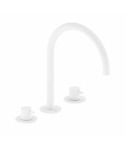 Смеситель для умывальника 3-хэлементный Ravak ES 018.10WV, 270 мм, белый вельвет, X070238